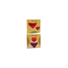 Culotte rouge en dentelle avec nœud en satin 